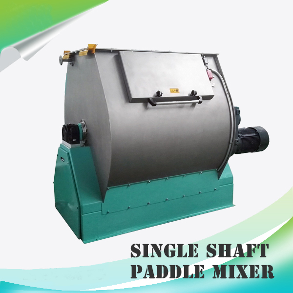 single shaft paddle mixer